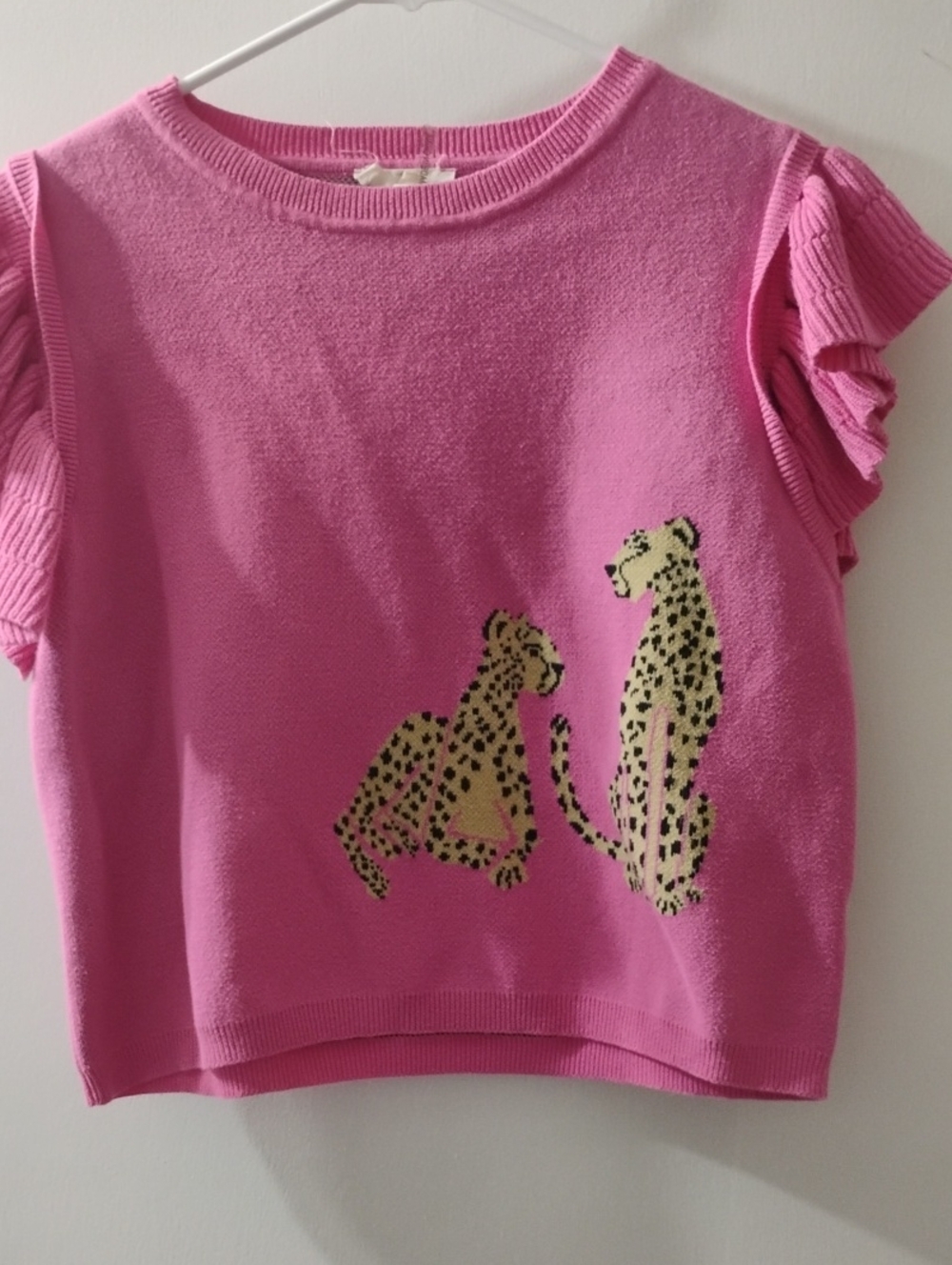 Entro hot pink leopard sweater